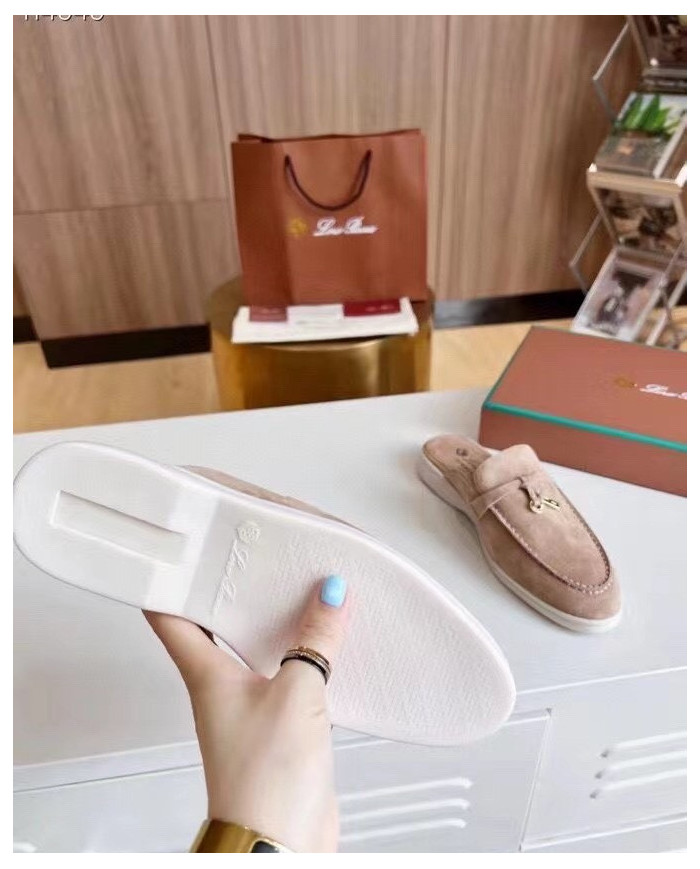 Loro Piana Suede Mules