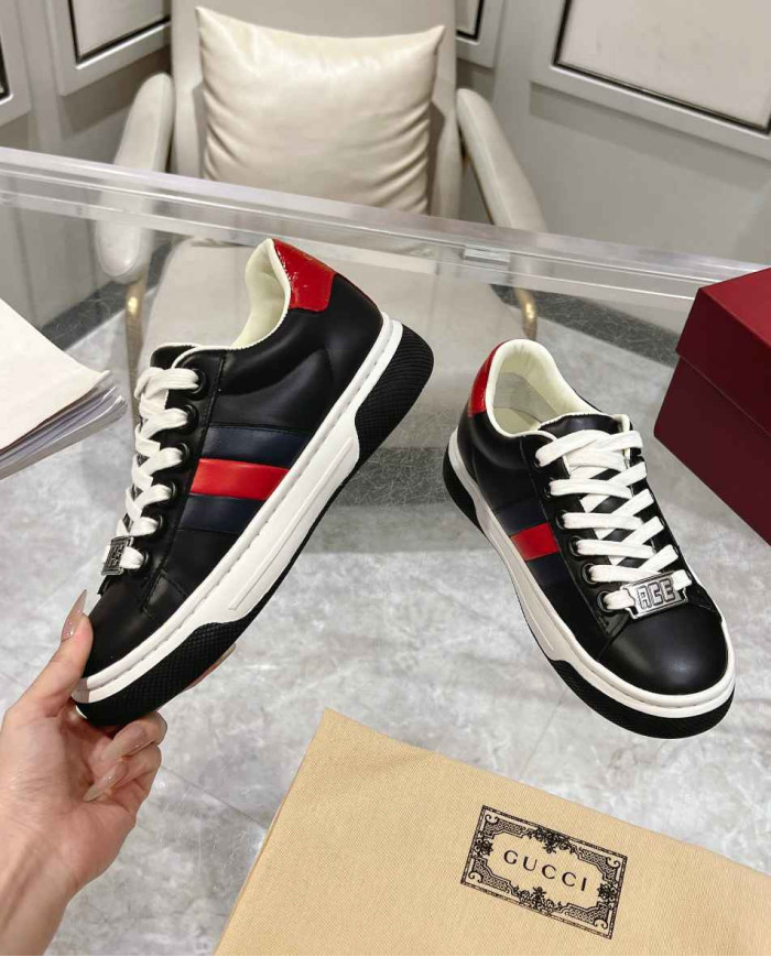 Gucci Unisex Leather Sneakers