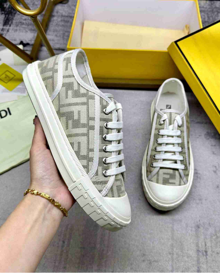 Fendi FF Jacquard Sneakers