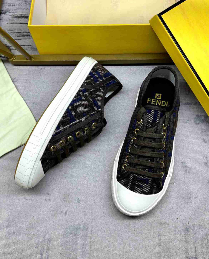 Fendi FF Jacquard Sneakers