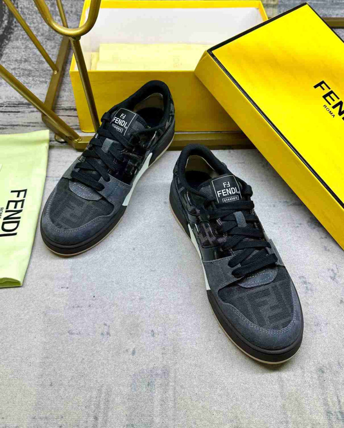 Fendi Velvet Suede Sneakers