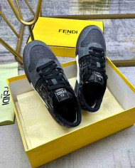 Fendi Velvet Suede Sneakers