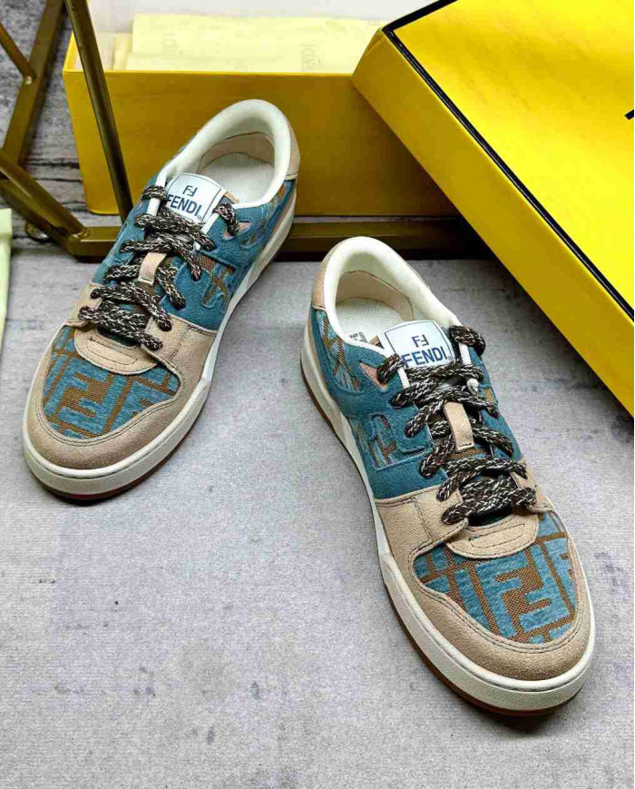 Fendi Velvet Suede Sneakers