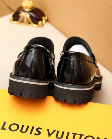 Louis Vuitton Italian Patent Leather Loafers