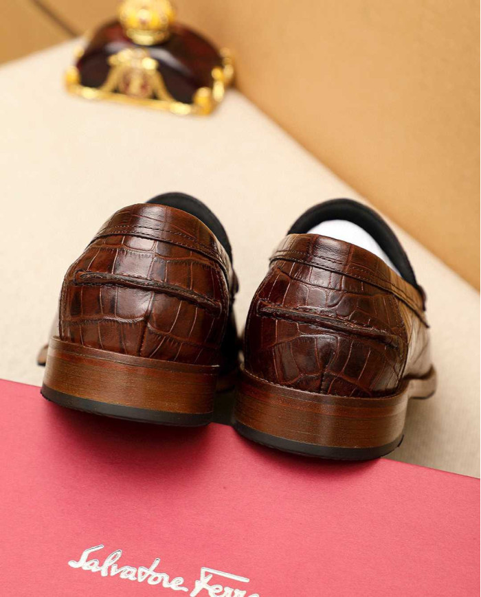 Salvatore Ferragamo Leather Loafers