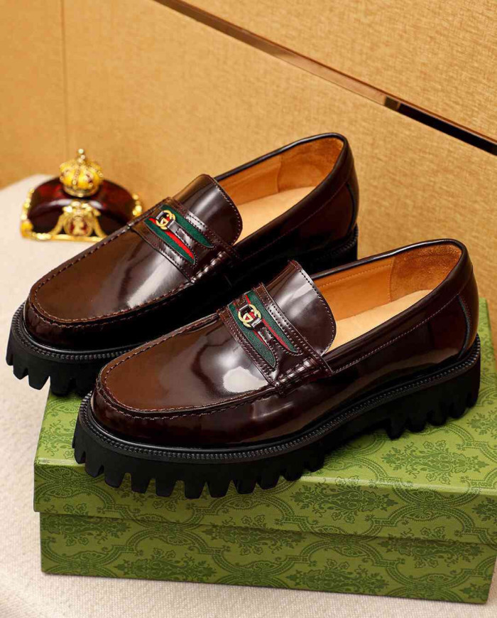 Gucci Lug Sole Loafers