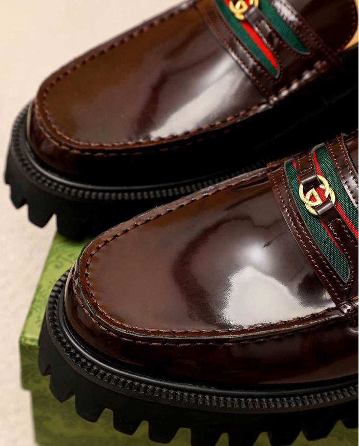 Gucci Lug Sole Loafers