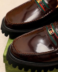 Gucci Lug Sole Loafers