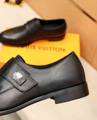 Louis Vuitton Leather Monk Strap Dress Shoes