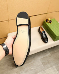 Gucci Patent Leather Loafers with Buckle