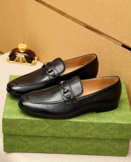Gucci Patent Leather Loafers with Buckle