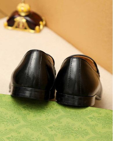 Gucci Patent Leather Loafers with Buckle