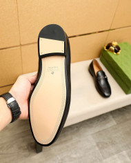 Gucci Patent Leather Loafers with Buckle