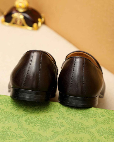 Gucci Leather Horsebit Loafers