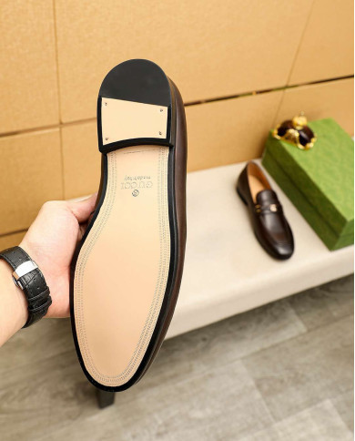 Gucci Leather Horsebit Loafers