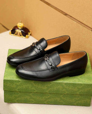 Gucci Leather Horsebit Loafers