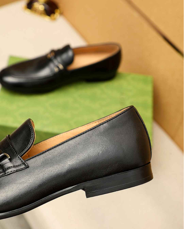 Gucci Leather Horsebit Loafers