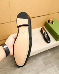 Gucci Leather Horsebit Loafers