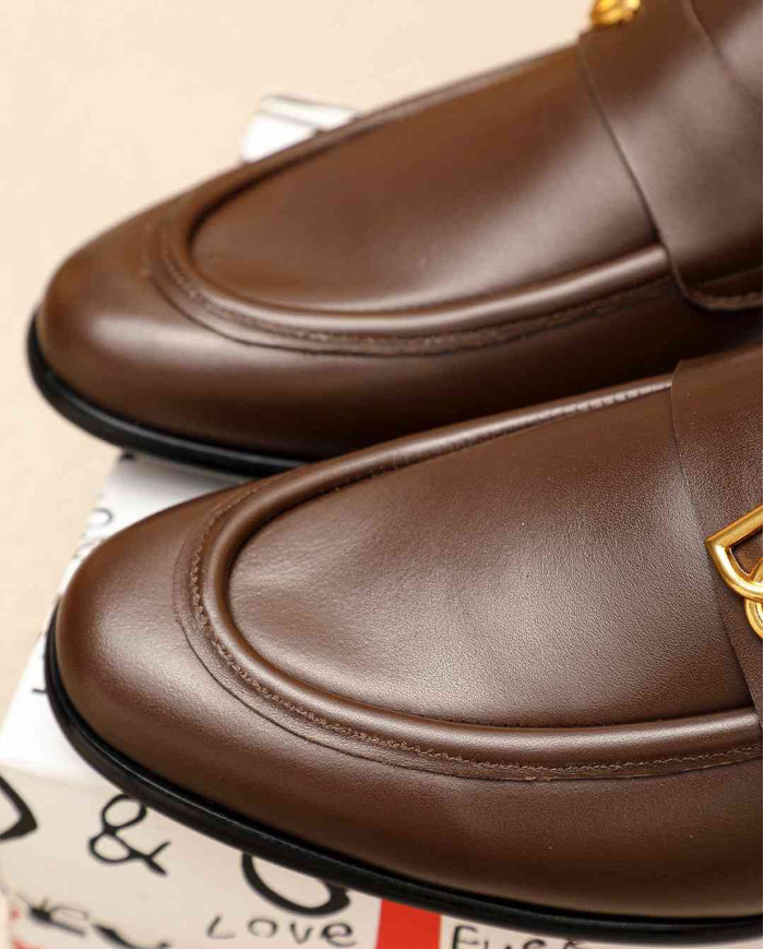 Gucci Leather Horsebit Loafers