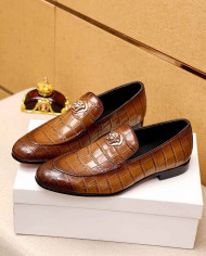 Versace Men's Crocodile Loafers