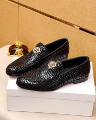 Versace Men's Crocodile Loafers