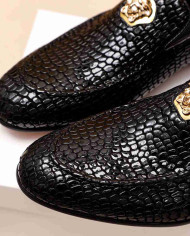Versace Men's Crocodile Loafers