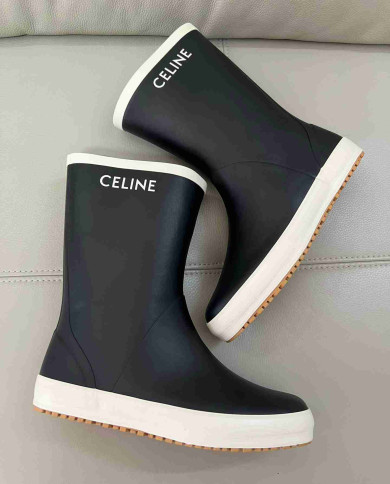 Celine Women's Flat Rain Boots