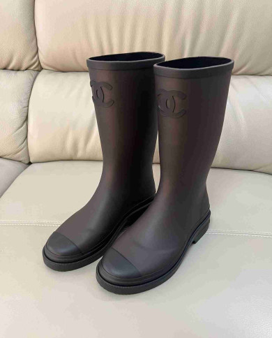 Chanel Women's Mid Calf Rain Boots