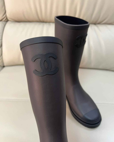 Chanel Women's Mid Calf Rain Boots