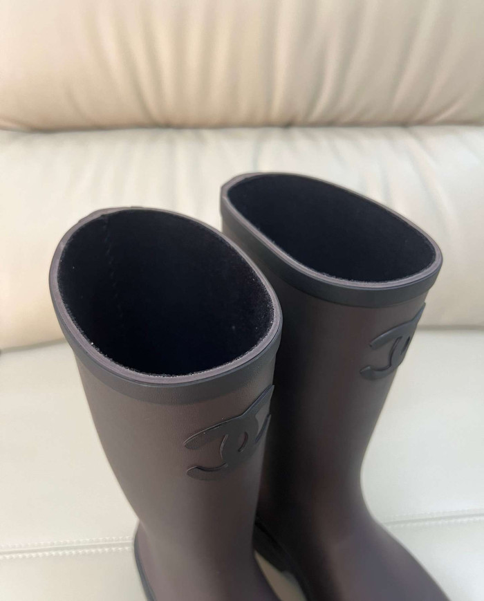 Chanel Women's Mid Calf Rain Boots