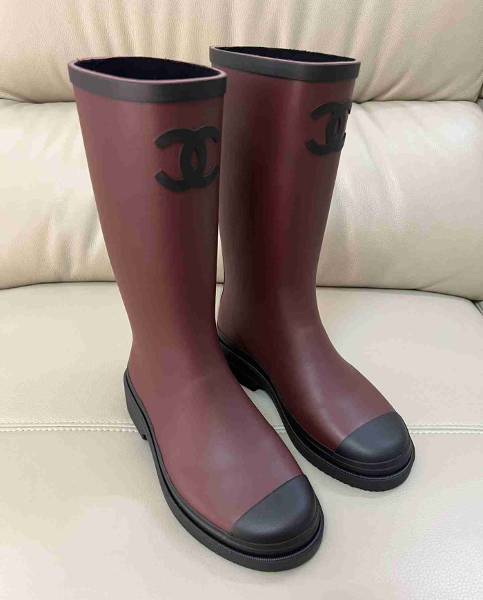 Chanel Women's Mid Calf Rain Boots