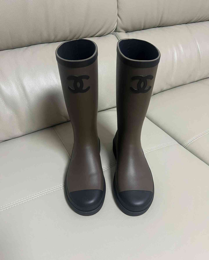 Chanel Women's Mid Calf Rain Boots