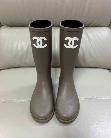 Chanel Women's Mid Calf Rain Boots
