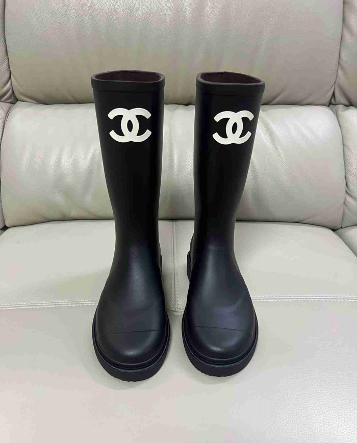 Chanel Women's Mid Calf Rain Boots