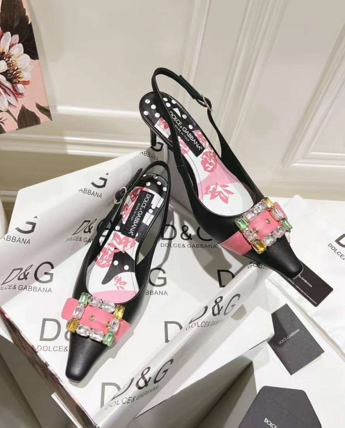 Dolce & Gabbana Women's Simple Block Heel Sandals