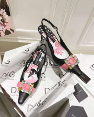 Dolce & Gabbana Women's Simple Block Heel Sandals