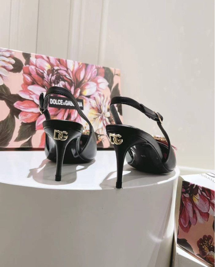 Dolce & Gabbana Women's Simple Block Heel Sandals