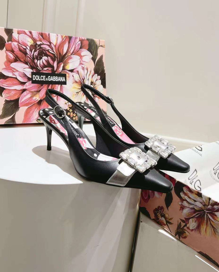 Dolce & Gabbana Women's Simple Block Heel Sandals