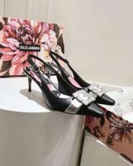 Dolce & Gabbana Women's Simple Block Heel Sandals