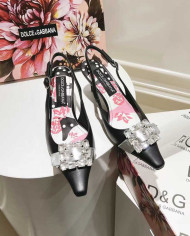 Dolce & Gabbana Women's Simple Block Heel Sandals