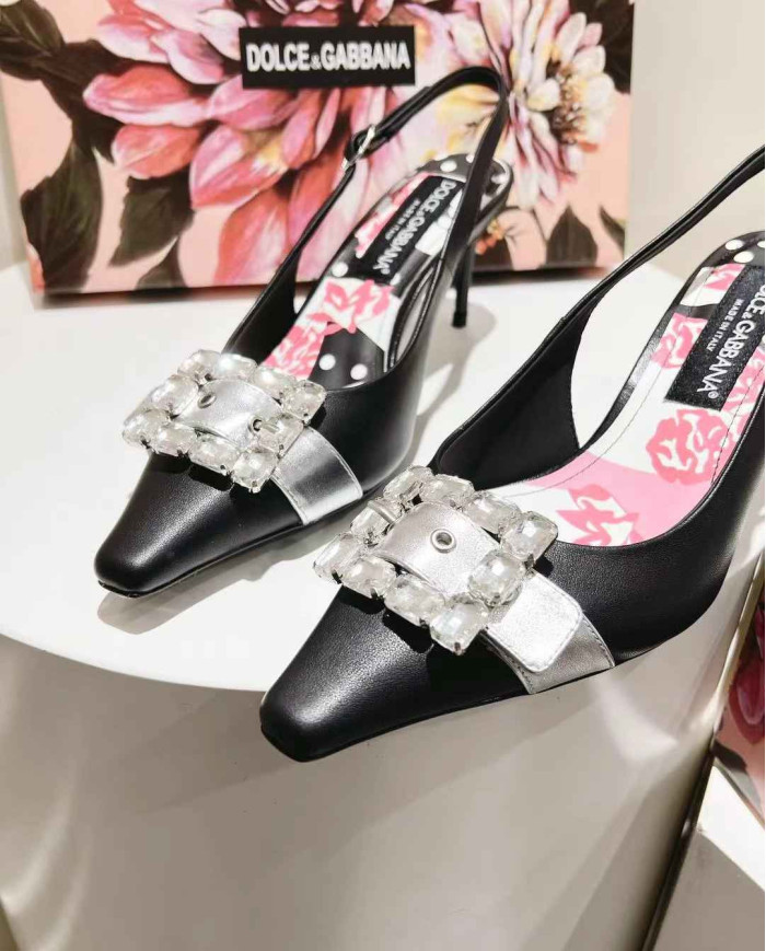 Dolce & Gabbana Women's Simple Block Heel Sandals