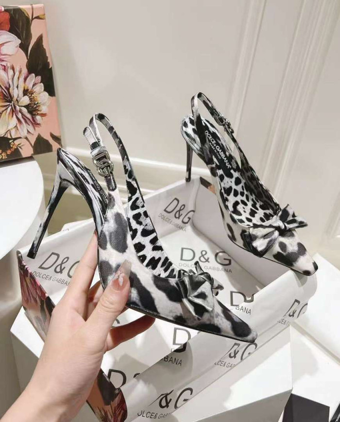 Dolce & Gabbana Women's Leather High Heel Sandals