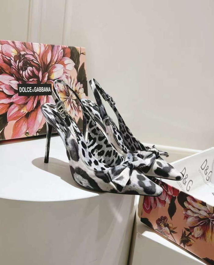 Dolce & Gabbana Women's Leather High Heel Sandals