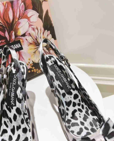 Dolce & Gabbana Women's Leather High Heel Sandals