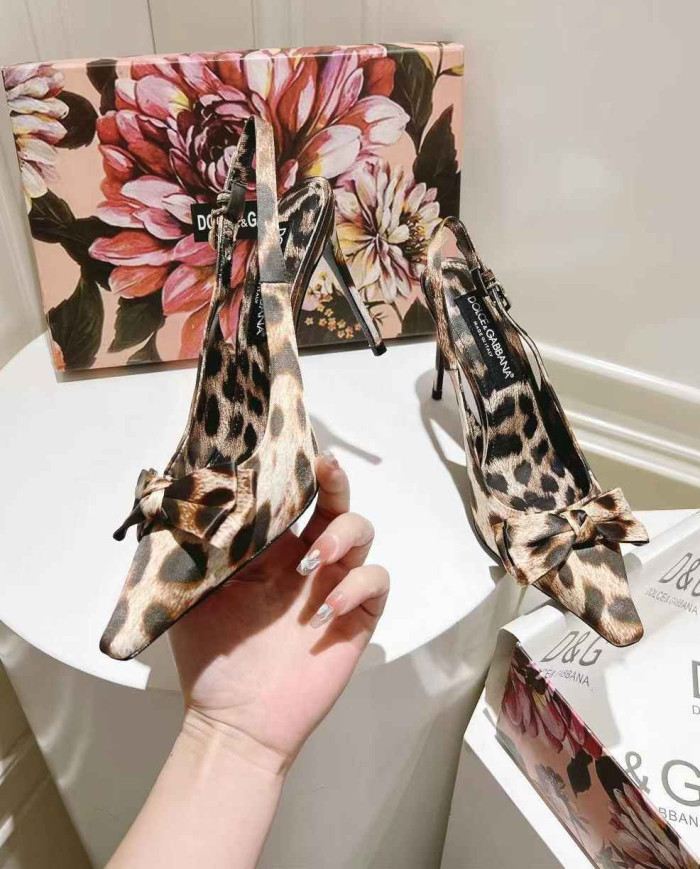 Dolce & Gabbana Women's Leather High Heel Sandals