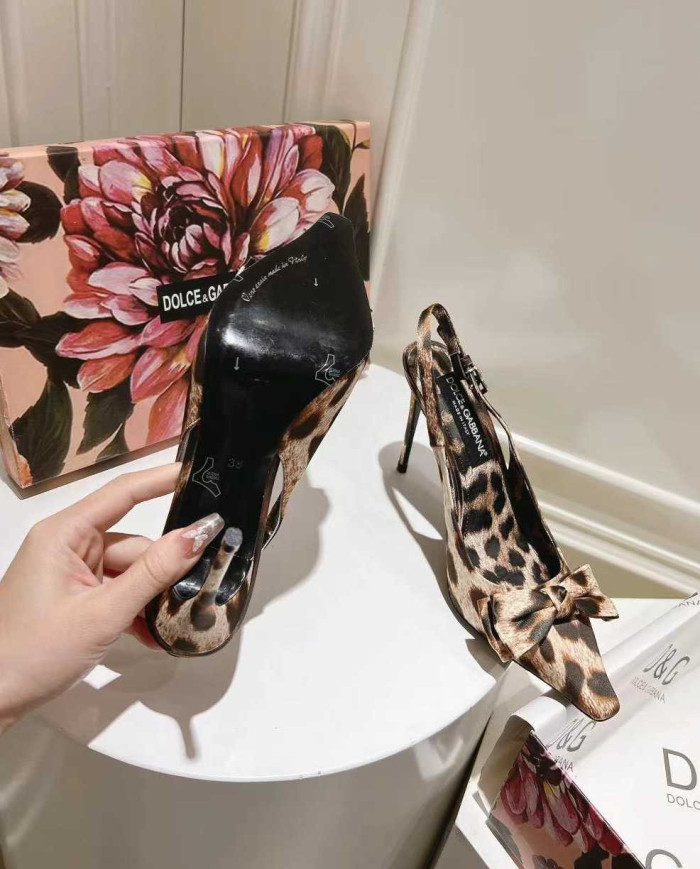 Dolce & Gabbana Women's Leather High Heel Sandals