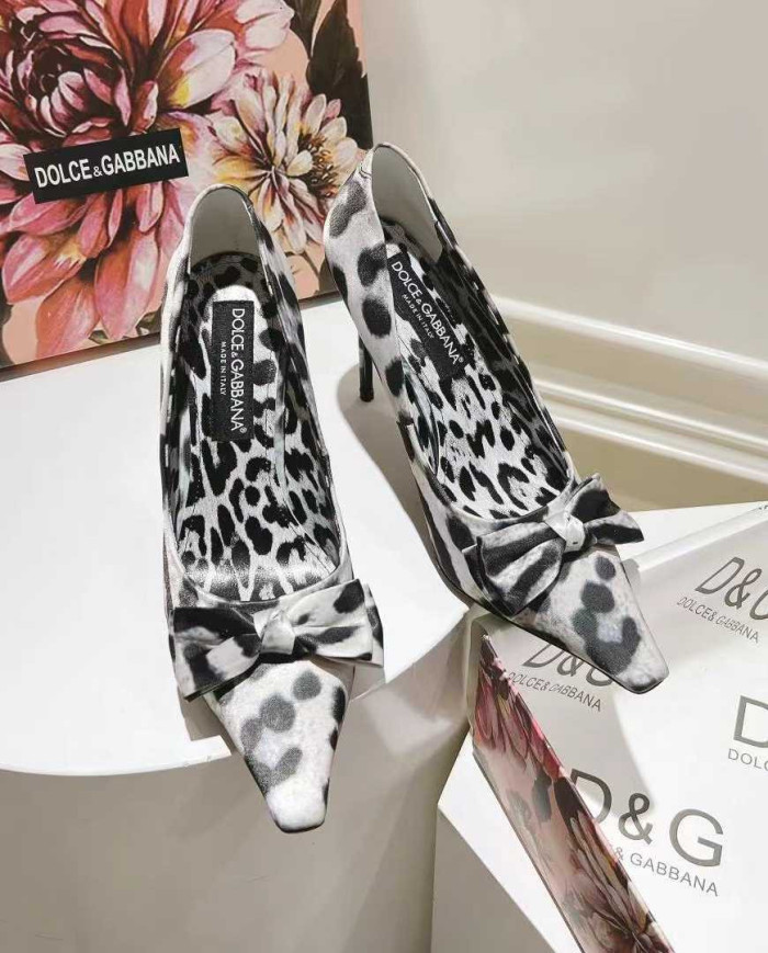 Dolce & Gabbana Women's Leather High Heel Sandals