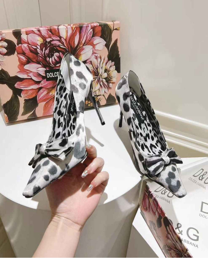 Dolce & Gabbana Women's Leather High Heel Sandals