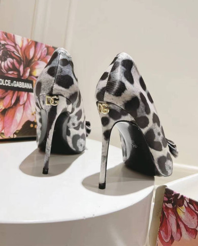 Dolce & Gabbana Women's Leather High Heel Sandals