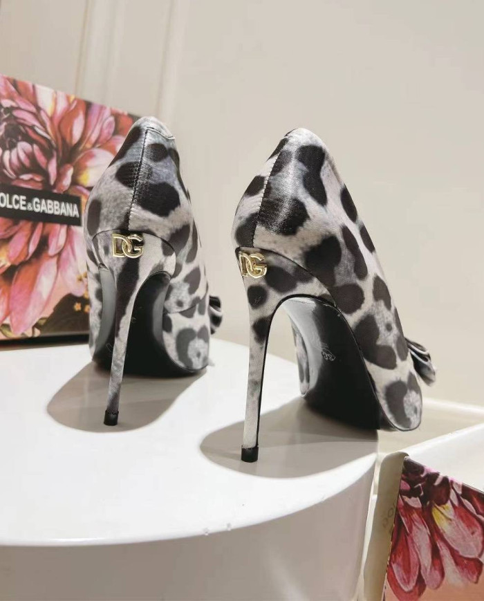 Dolce & Gabbana Women's Leather High Heel Sandals